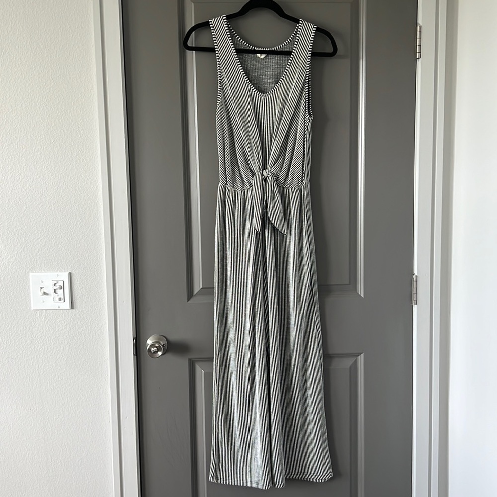 Caution to the wind jumpsuit, basically like wearing pajamas!